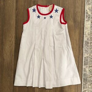 BBC Stars Red White Blue Dress EUC size 5